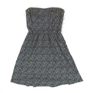 2/$20 element floral strapless mini dress b908